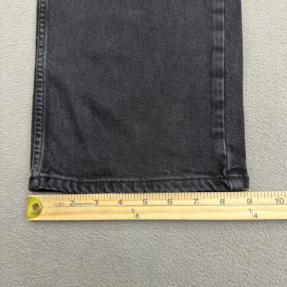 Good American Good 90s Mid Rise Jeans Sz 6 Black Baggy Vintage Inspired NWT 32" - Picture 13 of 16